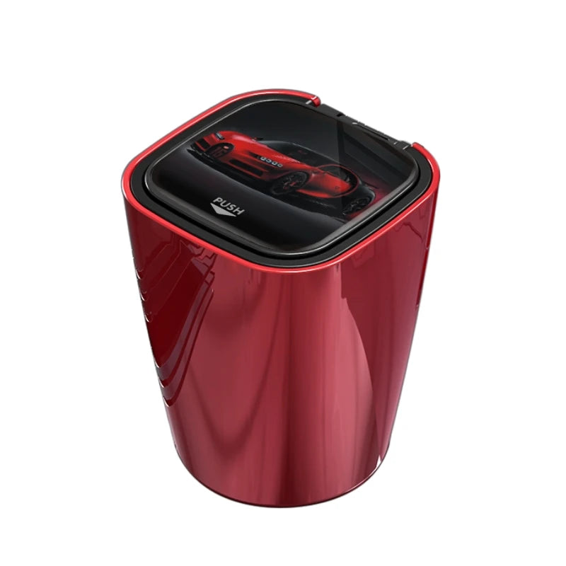 Car LED Ashtray Universal Auto Ashtray Cigarette Ash Holders Cup Car Interior Decor Auto Interior One Click Cover Opening