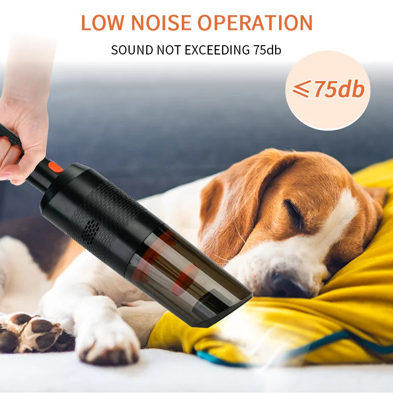 Car Vacuum Cleaner Portable Wired Handheld 120W Auto Vacuum Cleaner 12V Mini Car Vaccum Cleaners For Car Interior Cleaning