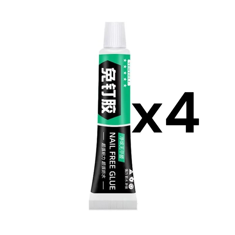 No Drill Strong Adhesive for Tile Wall and Metal Shelf Fast Drying White Latex Glue for Home Use Wall Mounting Bonding Solution