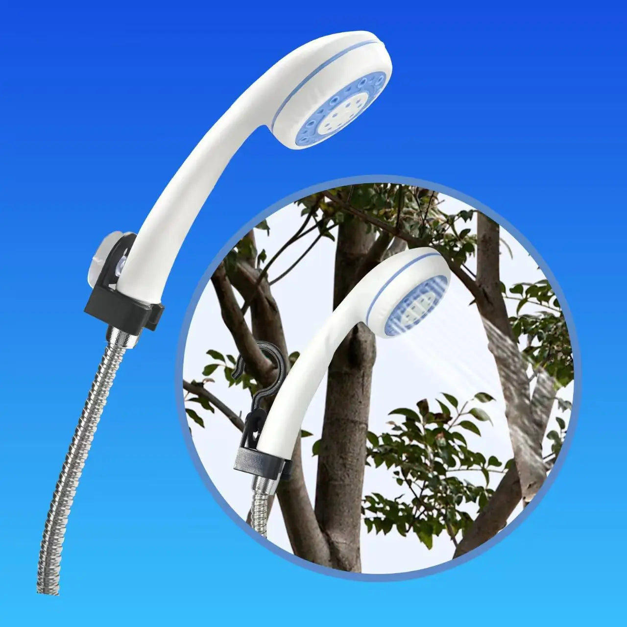 Portable Camping Shower Outdoor USB Rechargeable Electric Shower Pump for Camping Car Washing Gardening Pet Cleaning