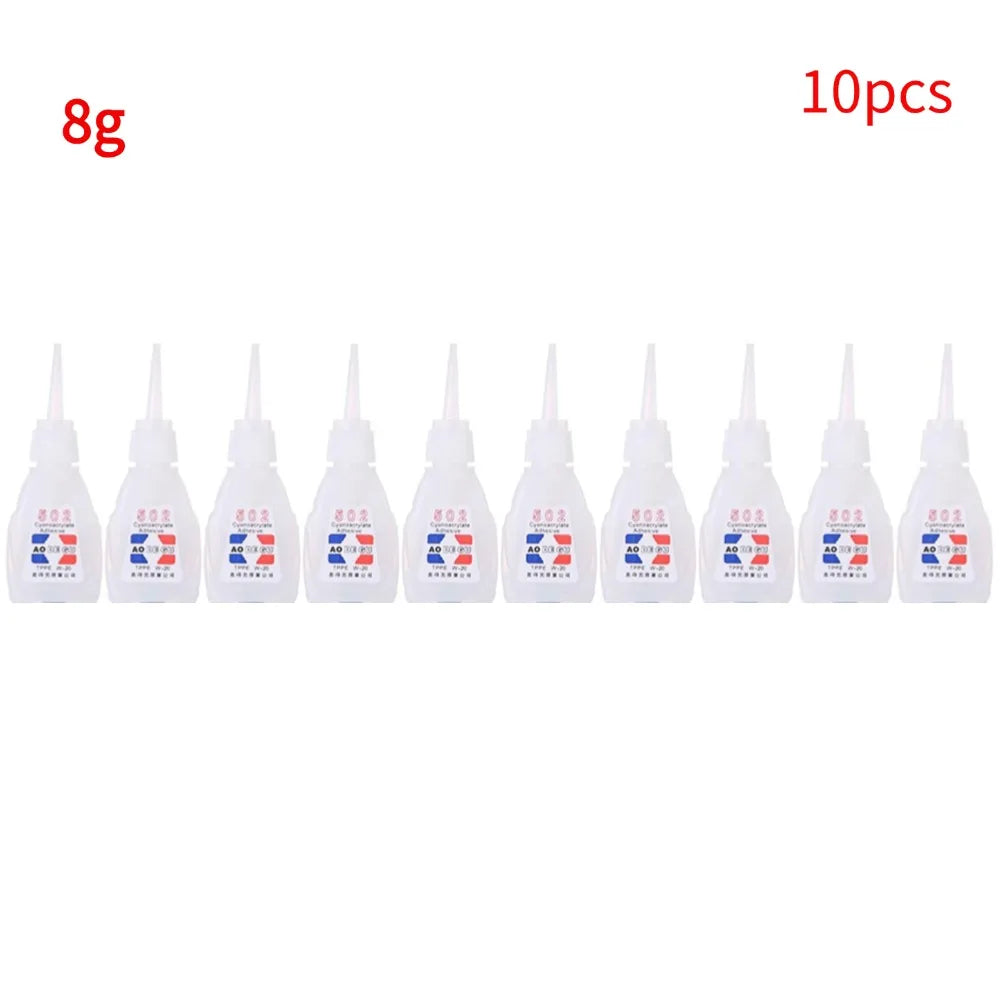 8g/30g Super Glue Instant Adhesive Strong Adhesion Best Repair 502 Fast Multipurpose Agent Strong shoe Glue 1/2/3/4/5/10pcs