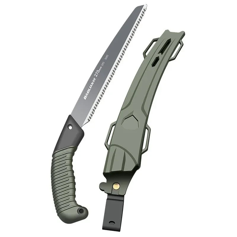 Ergonomic Folding Hand Saw with No-Slip Handle for Outdoor Wood Branch Cutting Tree Trimming Camping Backpacking Hiking Hand Too