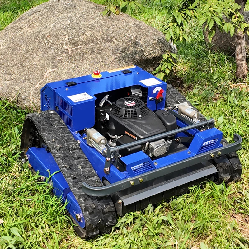 Customized 550mm cutting width tracked lawn mower remote control lawn mower with CE EPA certification
