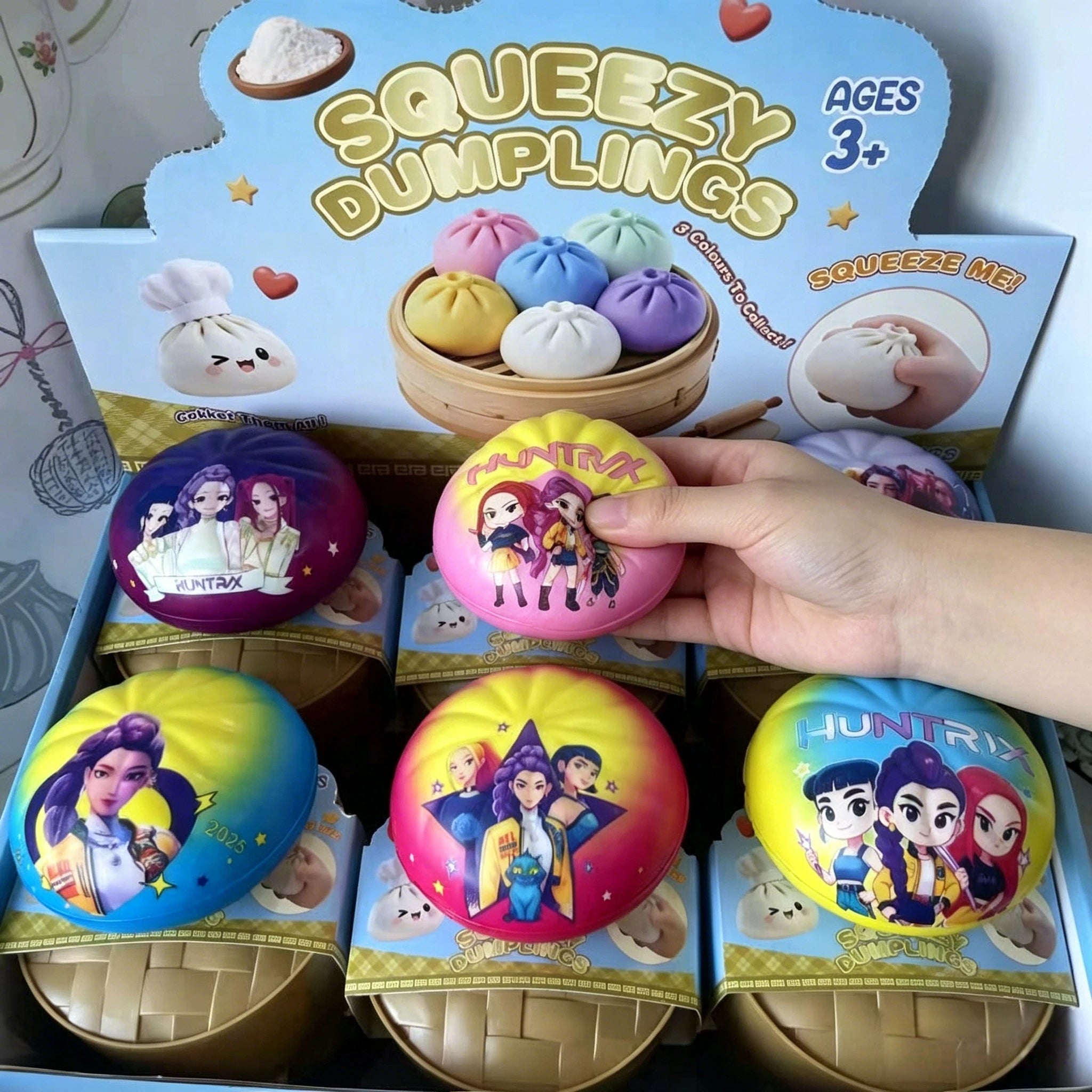 2026PU  Squishy Dumpling decompression toy dumpling shaped inspired by cartoons movies stress squeeze toy office accessories