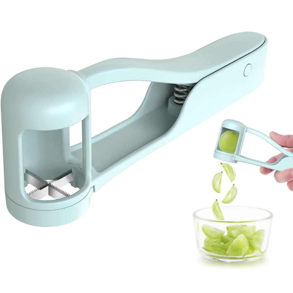 LMETJMA Grape Cutter Grape Slicer for Toddlers One Second Grape Cherry Tomato Strawberry Cutter Quarter Slicer Kitchen Gadget