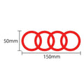4-ring badge car stickers for A3 A4 B8 8P 8V B6 A5 A6 C7 Q5 B9 B7 C6 A1 Q7 Q3 TT car window trunk decoration stickers