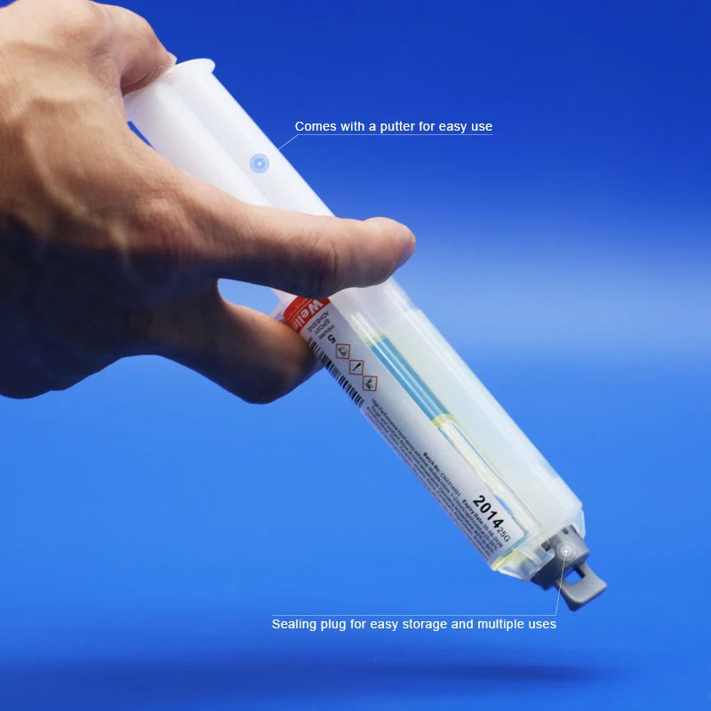 2014 AB Glue Amber Fast Cured Bond Metal Plastic Jewelry 25g Syringe Liquid Healant Light Yellow 5 Minute Rapid Epoxy Adhesives