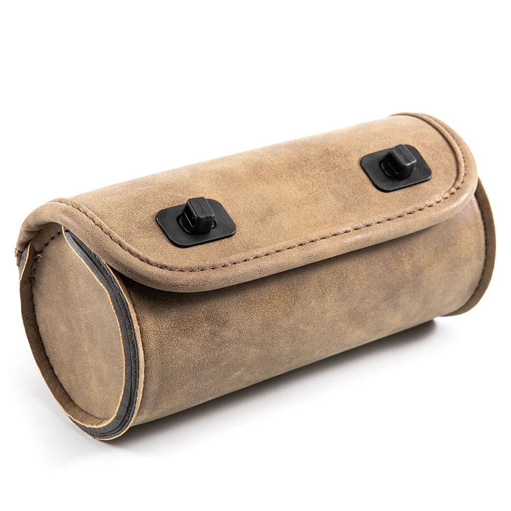 Motorcycle Bag Saddlebags PU Leather Front Fork Tail Tool Bag Luggage For Harley Chopper Bobber Cruiser Sportster XL 883 1200