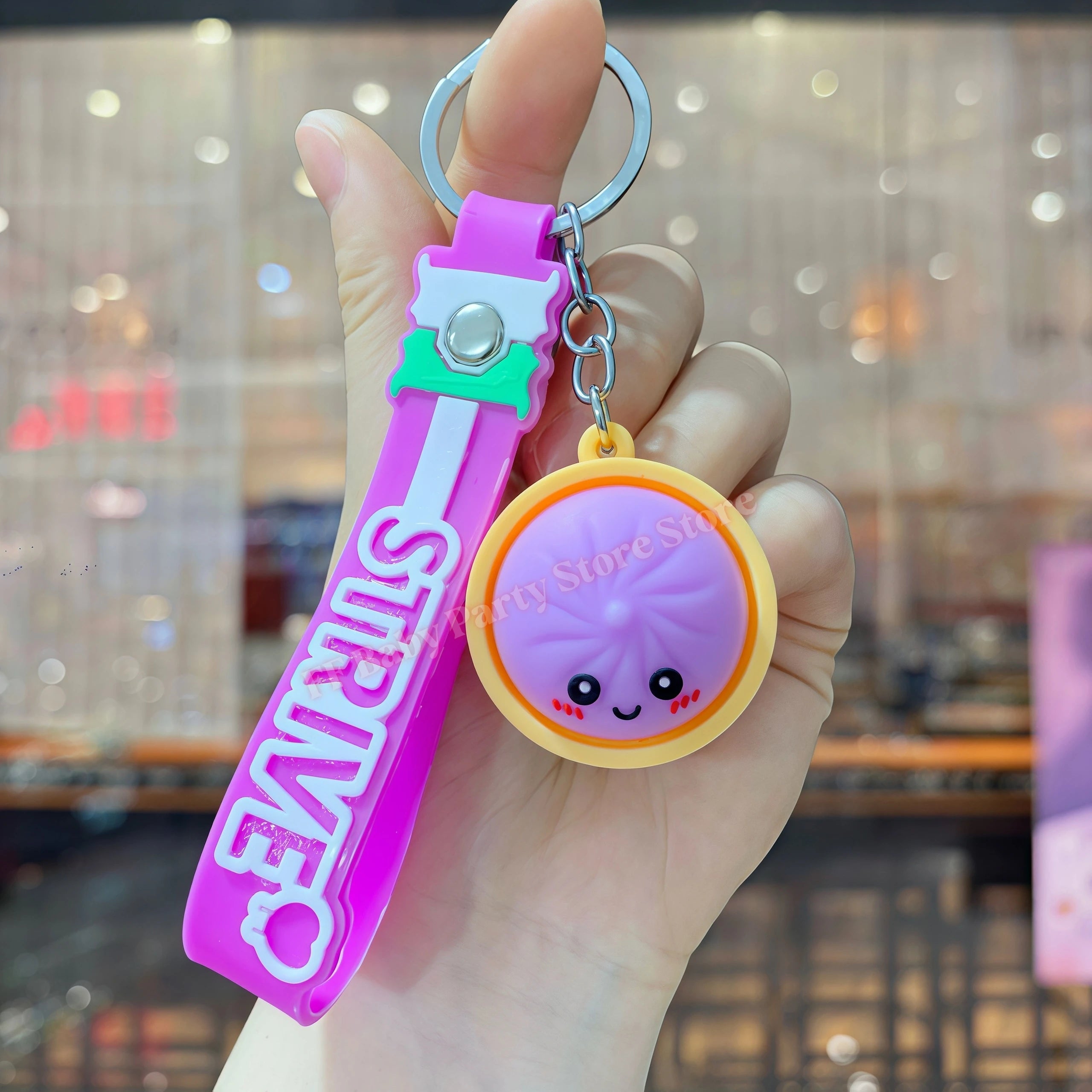 Dumpling Keychains Cute Baozi w/Steamer Random Color for Gift Bags Party Favors Wedding Favors for Guests Birthday Gift Supplies