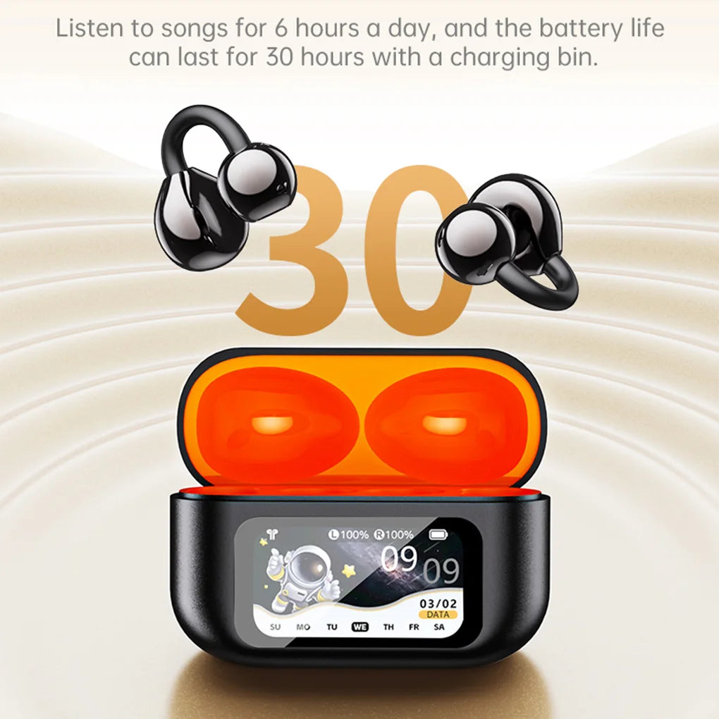 XG42 Wireless Ear Clip Earphones 150 Languages AI Real Time Translation Headphones Smart Bluetooth Earbuds Device