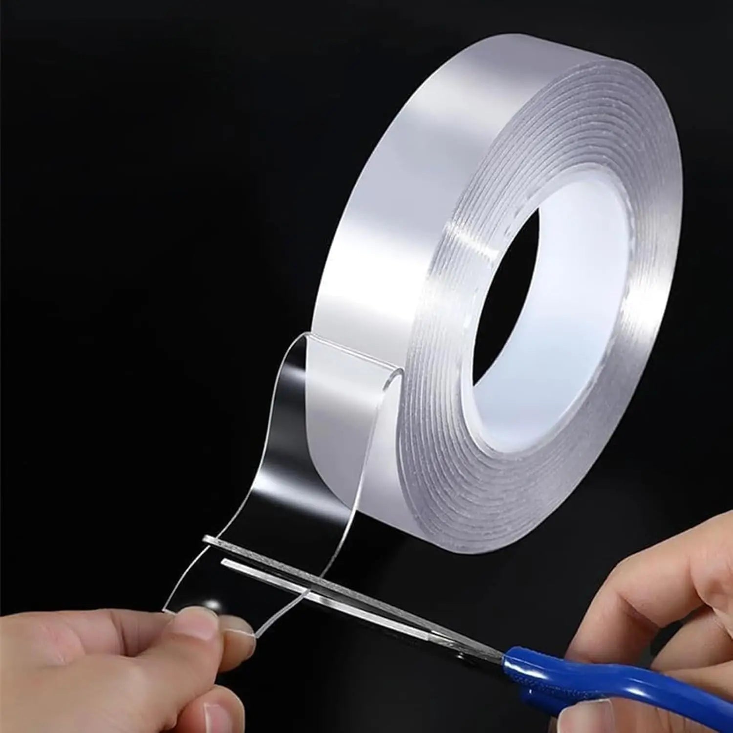 Heavy Duty Nano Double Sided Adhesive Tape For Walls,Traceless Clear Strong Mounting Tape Picture Hanging Adhesive Strips 5CMx5M