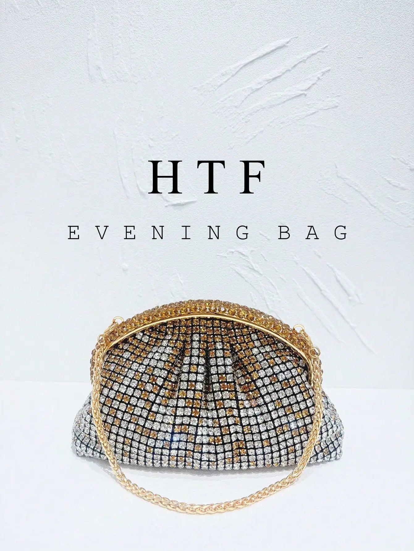 Shiny Diamond Encrusted Evening Clutch Wallet Women's Handbag Dinner Party Diamond Dumpling Party Dinner Bag