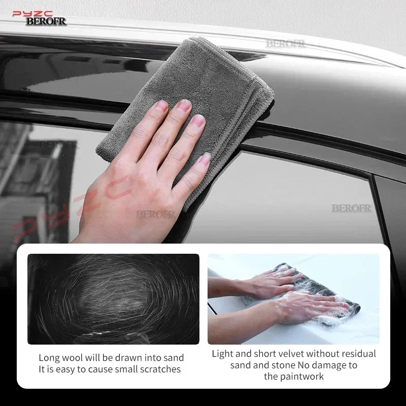 For Hyundai i20 Efficient water absorption and quick drying Car Microfiber Wash Towel Auto Soft Cleaning Towel Wash Drying Cloth