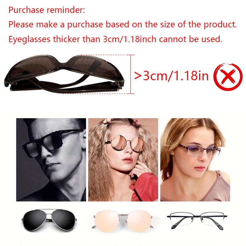 Car-Mounted Eyeglass Case Sunglasses Holder Driver Co-Pilot Storage Box Eyewear Frame Sunshade Board Accessory
