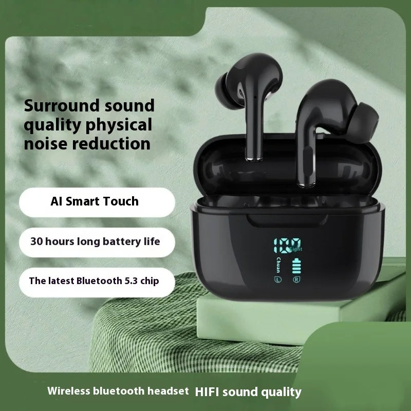 Wireless Bluetooth Earphones HIFI Stereo Sound ENC Headphones Power Display Earbuds For XIAOMI Samsung TWS Music Headset