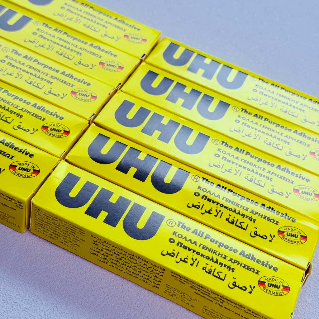 UHU Multi-Purpose Strong Adhesive Glue Clear Bond for Crafts School Home Office DIY Projects