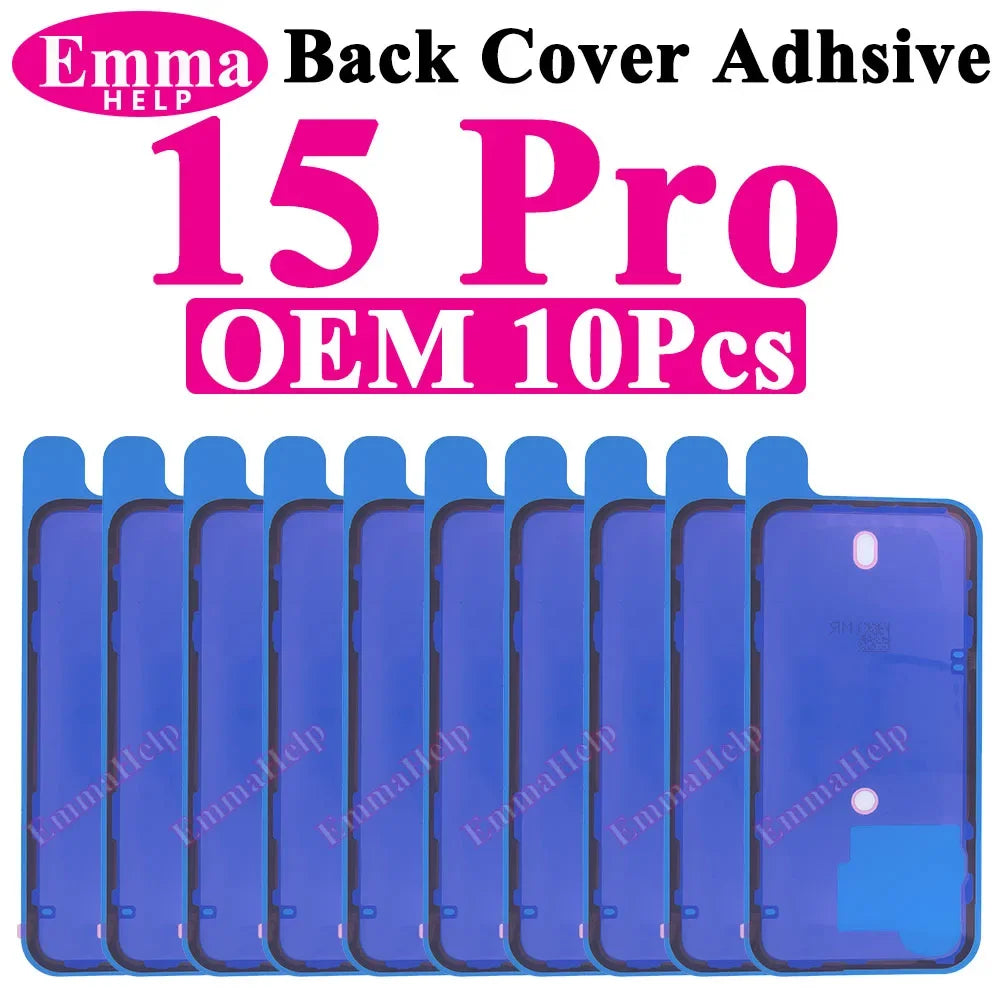 10pcs Waterproof Seal Sticker Back Cover Side For iPhone 16 Plus 15 Pro Max 14 16E Front LCD Display Adhesive Tape Seal
