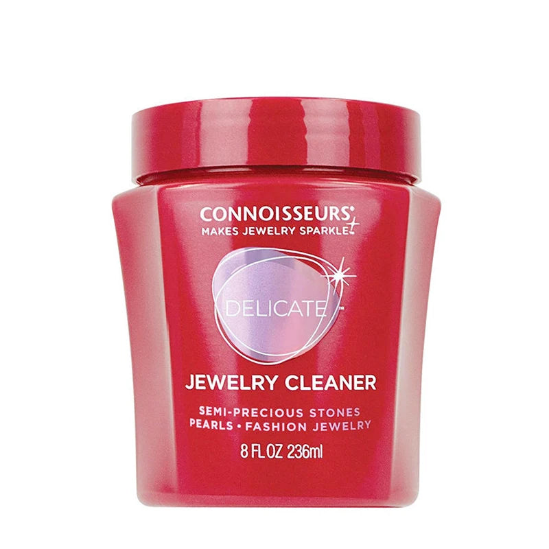Connoisseurs Delicate Jewelry Cleaner 236ml Ammonia-Free Gentle Formula for Pearls, Opals, Coral & Costume Jewelry
