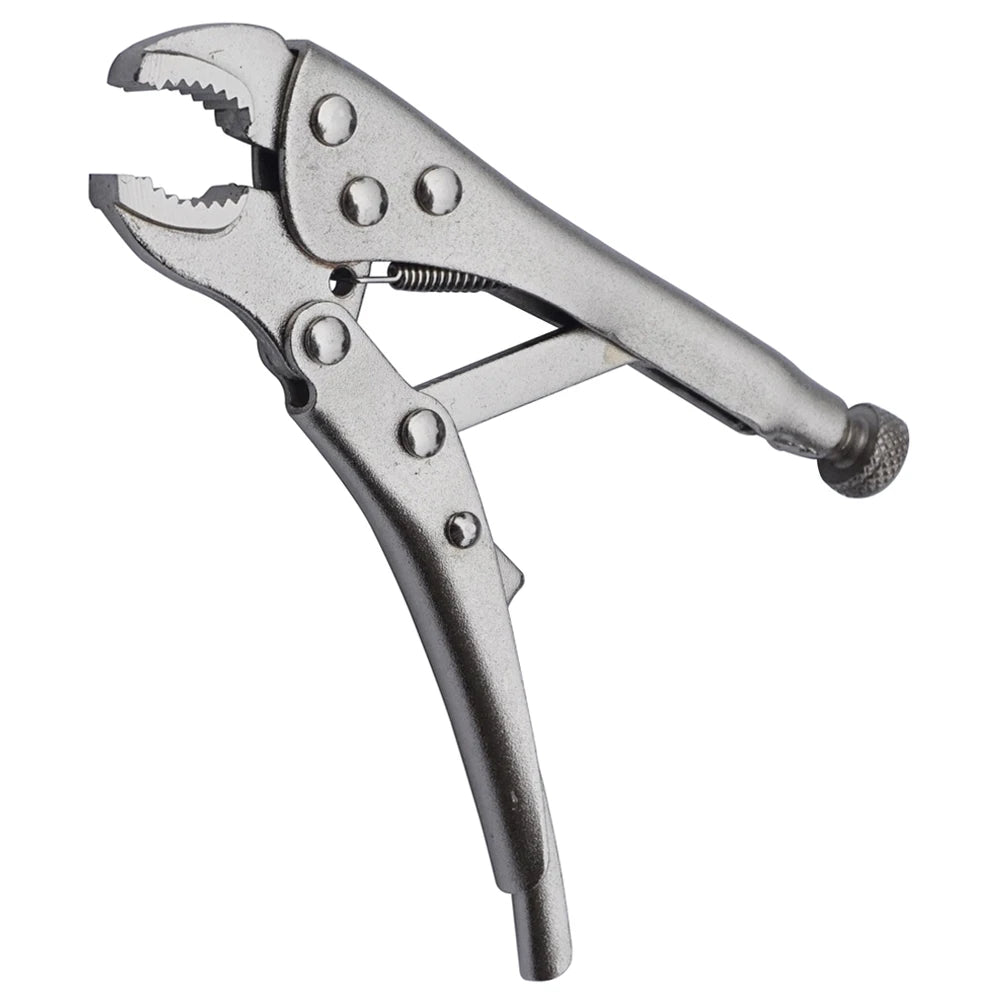 GOSWIFT 4 in. Curved Jaw Locking Pliers Mini Locking Pliers