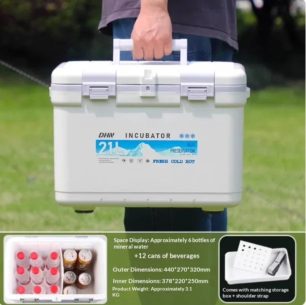 Portable 12V Car Compressor Fridge Mini Refrigerator Camping Travel RV Boat Temperature Control Energy Saving Quiet Ice Box