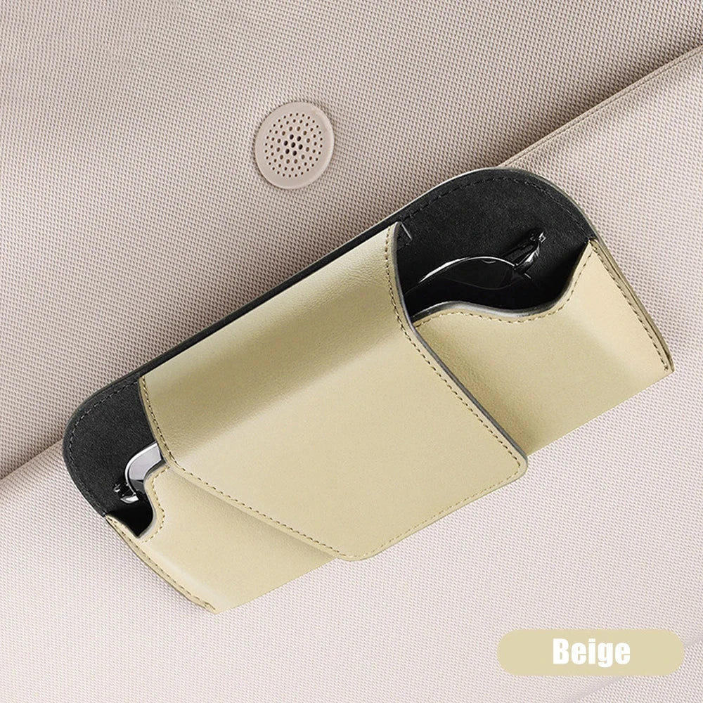 Magnetic Car Sunglasses Holder Case Universal Auto Sun Visor Glasses Box Clip Sunglasses Holder Fastener Eyeglasses Storage