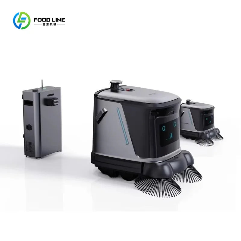 Cleaning Robot AI Powered Commercial Floor Cleaning Robot with Intelligent Path Planning Auto Recharge for Restaurant Customized