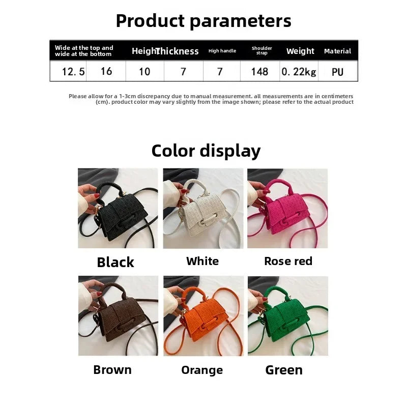 Fashion Women's Mini Handbag 2026 New Niche Design Korean Version Shoulder Bag Messenger Bag