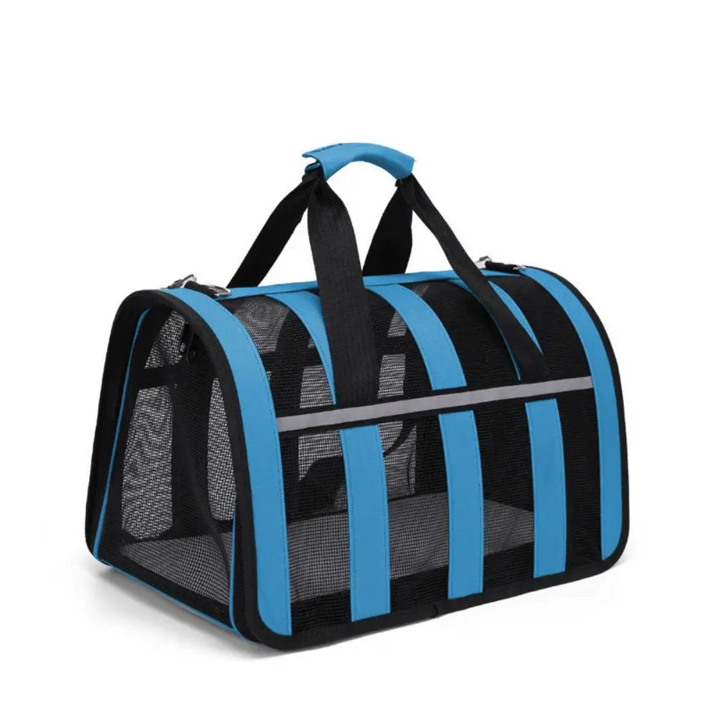 New Breathable Cat Outing Bag for Pet Dog, Summer Skew Straddle, Portable, Foldable, Small and Medium-sized Dog Cage