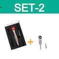 Lollipop Multifunctional EDC Screwdriver Keychain Magnetic 1/4 Inch Hex Shank Adapter Portable Super Steel Bike Repair Tool