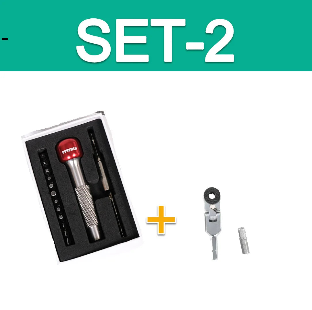 Lollipop Multifunctional EDC Screwdriver Keychain Magnetic 1/4 Inch Hex Shank Adapter Portable Super Steel Bike Repair Tool