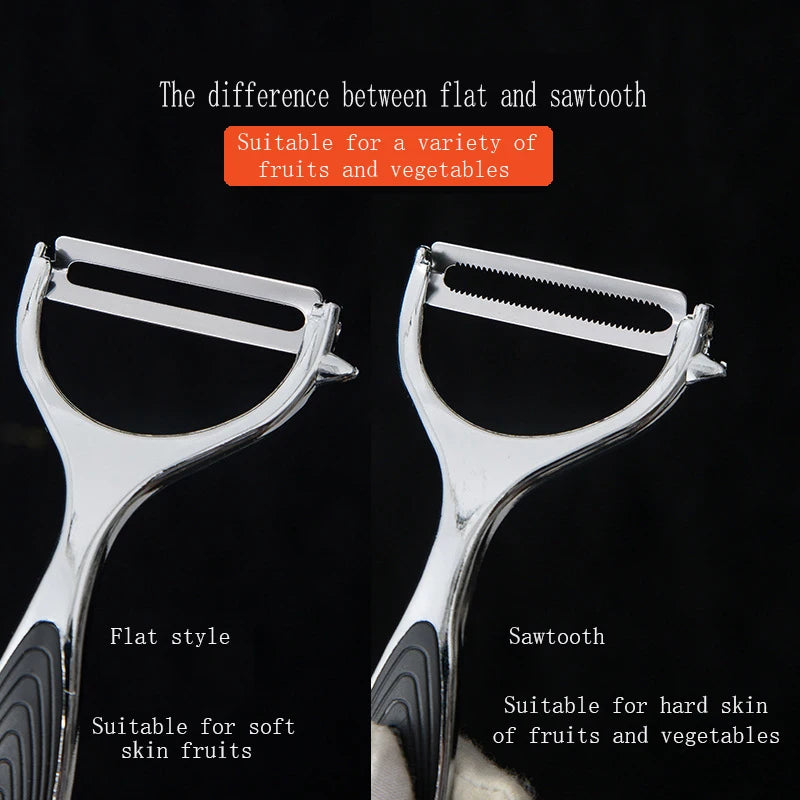 2pc Stainless Steel Multi-function Vegetable Peeler&ampJulienne Cutter Julienne Peeler Potato Carrot Grater Kitchen Tool Gadgets