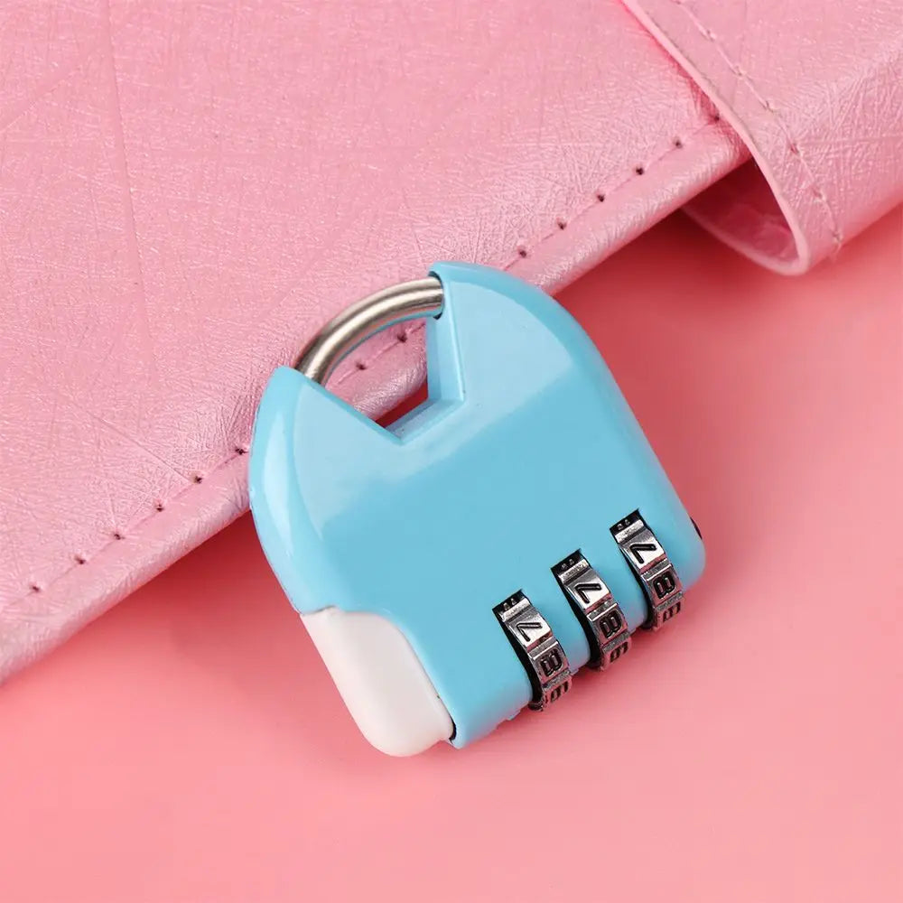 3 Digit Dial Password Lock Luggage Travel Suitcase Locker Case Supply Combination Code Padlock Security Tool Diary Protector