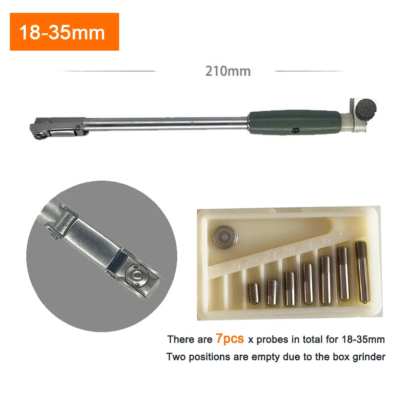 Inner Diameter Bore Gauge Measuring Rod + Probe (no indicator) Accessories Inner diameter gauge 10-18mm 18-35mm 35-50mm 50-160mm