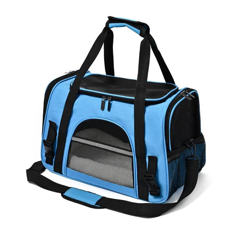 Breathable Pet Carrier Bag, Portable Foldable Travel Handbag for Small Cat Dog Outdoor