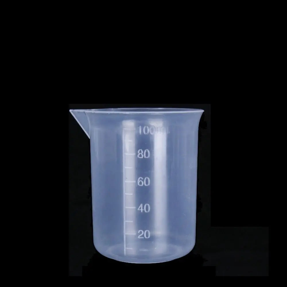 Portable Reusable Thickened Plastic Transparent for Kitchen Laboratory Test Mixing Cups Measuring Cup Graduated Cylinder Beaker