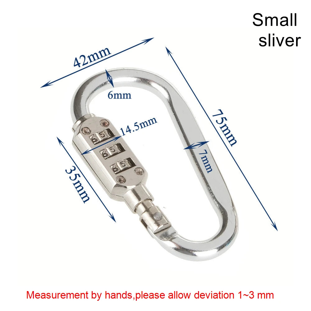 Code Number Lock 3 Digit Dial Combination Padlock Luggage Zipper Bag Backpack Handbag Suitcase Drawer Outdoor Firm Durable Locks