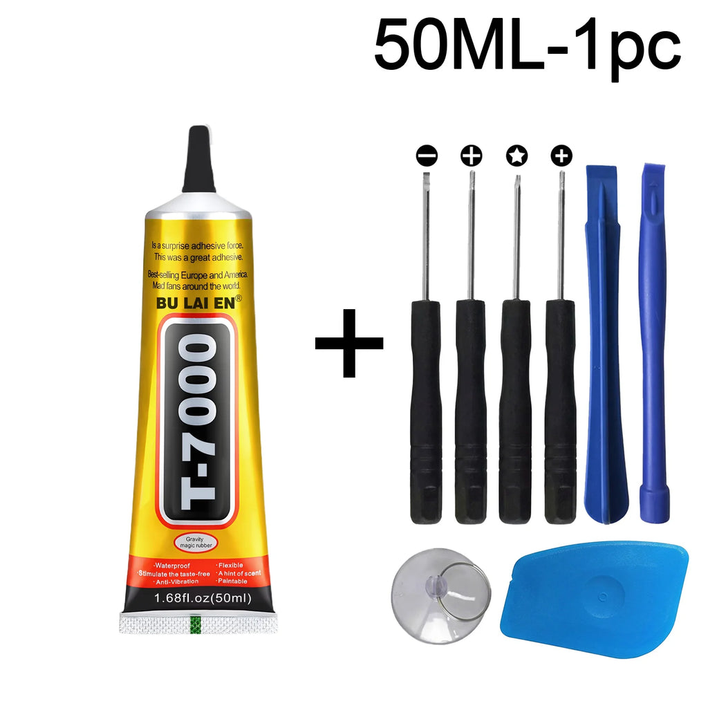 8in1 mobile phones repair tools kit-Multi-function set for disassembly, anti-slip screwdriver for phones, Black/Clear Waterproof high strength adhesive, universal glue for.