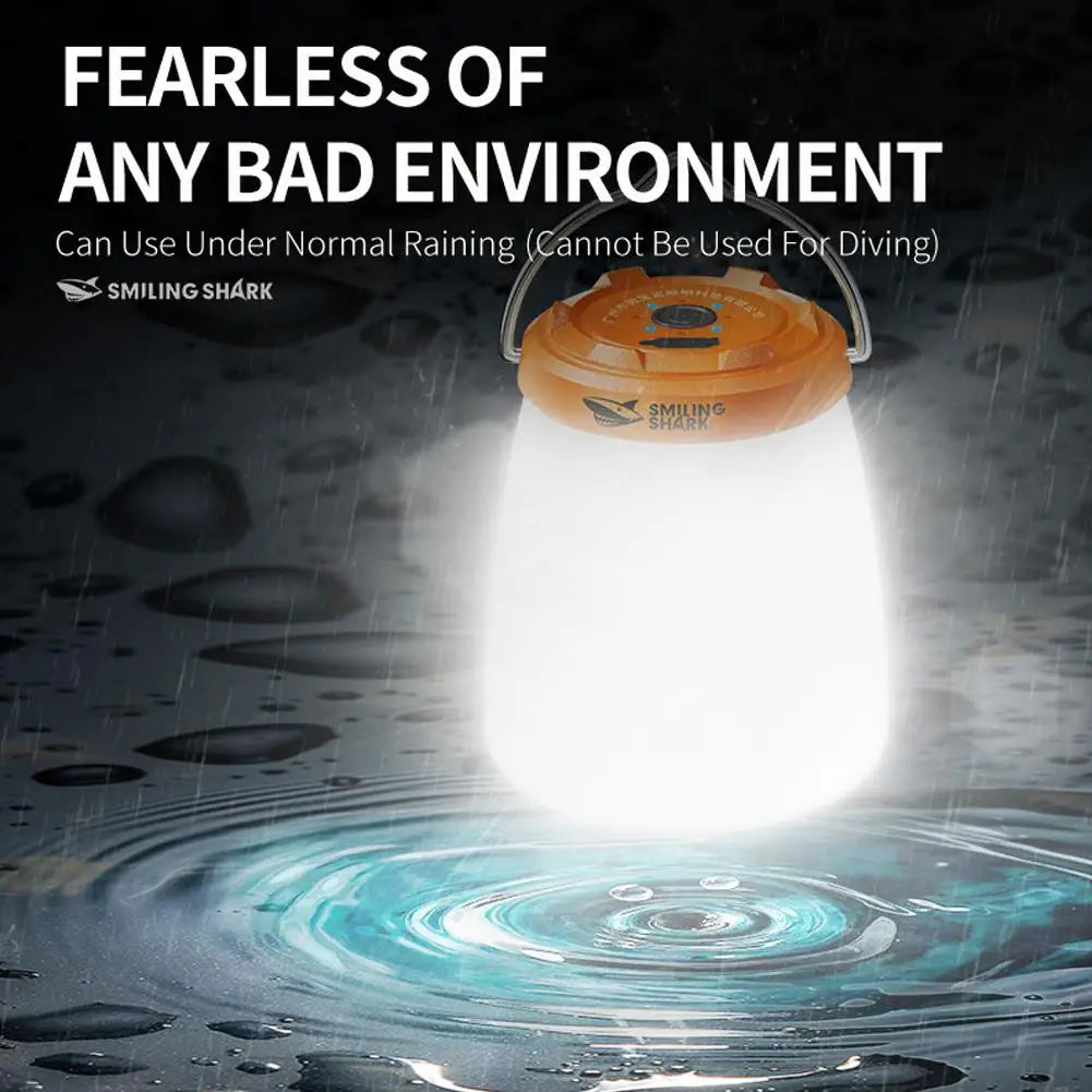 Rechargeable LED Camping Lantern With Hook Waterproof Tent Light Night Emergency Light Portable Outdoor Camping Light