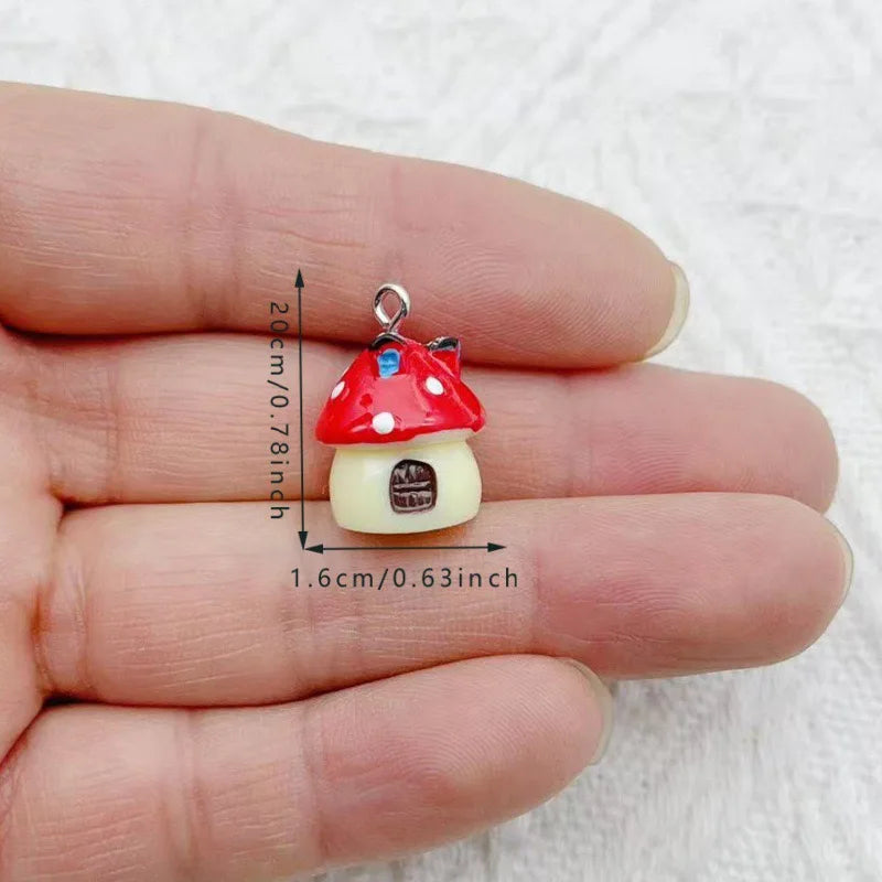 10pcs resin simulated food pendant, DIY jewelry making earrings, keychains, accessories