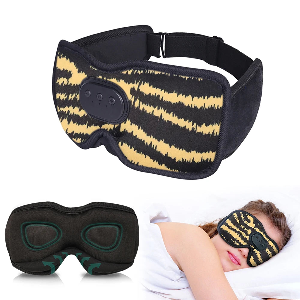 SYPVRY Bluetooth Sleep Eye Mask With Headphones - Boasting 3D Sleep Headphone Technology for Enhanced Comfort Bluetooth Eye Mask