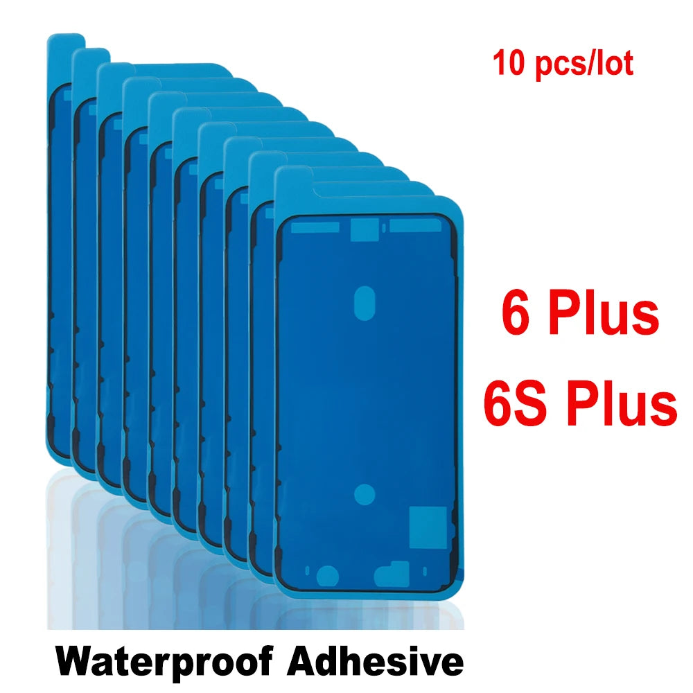 10Pcs LCD Display Front Side Waterproof Seal Stickers for iPhone 6/7/8/X/XS/XR/11/12/13/14/15 - Adhesive Protection Seals