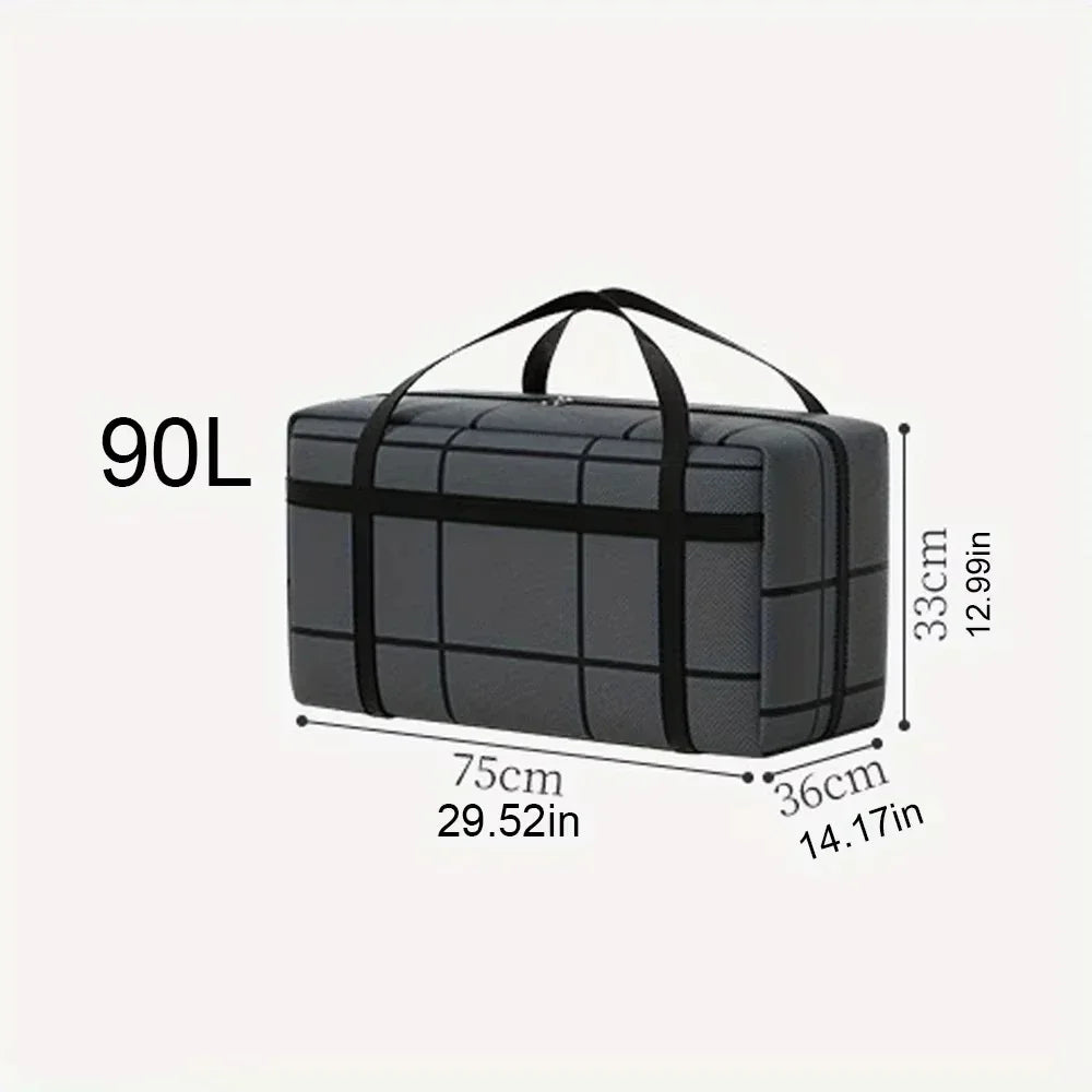 1pc Large-capacity Hand-held Clothes Storage Bag Foldable Dust-proof Non-woven Fabric Packing Bags Bedroom Wardrobe Organizer