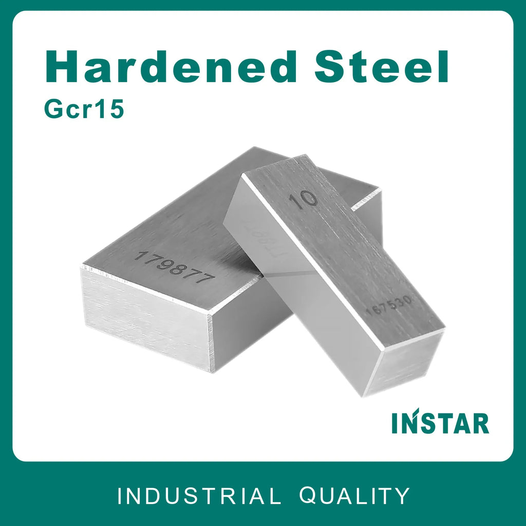 INSTAR Gage Block Set 32PC Grade 0 Medium Class Accuracy 0.00045mm Hardened Steel Gcr15 Industrial Quality 1.005mm-30-50mm