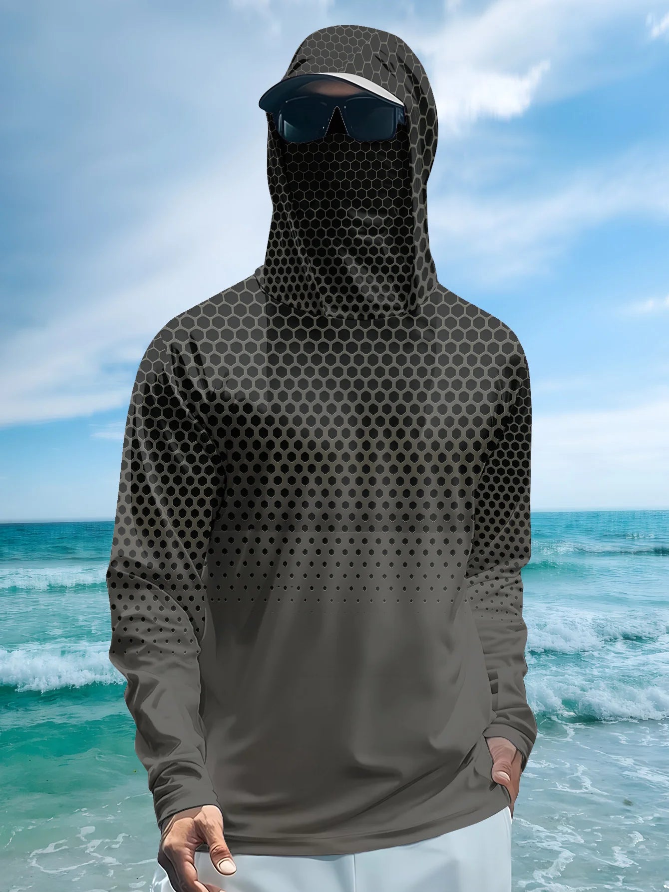 2026 Summer Best-selling Men's Long-Sleeved Shirt for Outdoor Leisure Sports Fashion Comfort Softness Simple Pattern Print