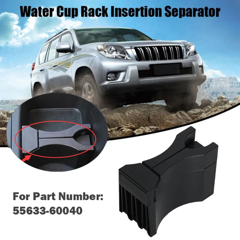 Car Center Console Cup Holder Divider Insert For Toyota Land Cruiser LC200 2008 2009 2010 2011 2012-2020 Interior Accessories