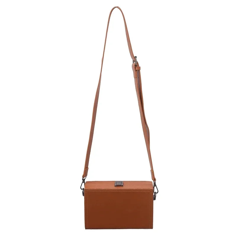 PU Solid Hasp Square Crossbody Crossbody Bags Light Luxury Versatile Shoulder Bags 2026 Hot Sale Youth Trendy Bags for Women