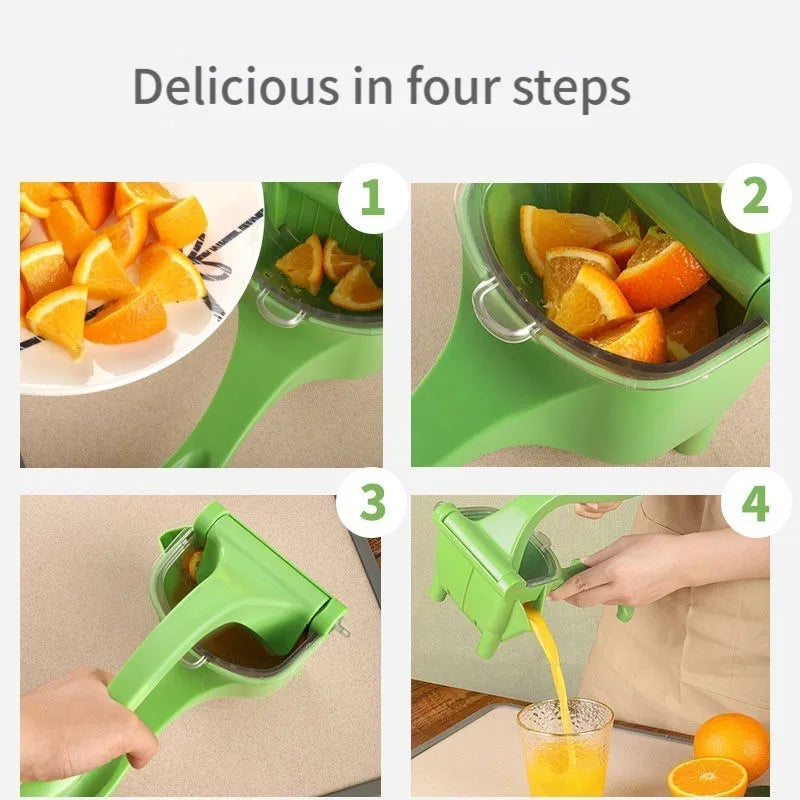 1pc Green Multifunctional Juicer Handheld Non-electric Lemon Squeezer Fruit Vegetable Small Juicer Manual Juicer