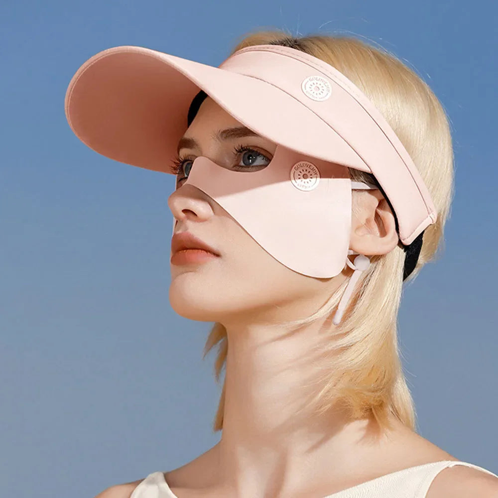 3D Butterfly Sun Protection Face Mask Outdoor Cycling Golf Ice Silk Mask UV Protection Eye Cover Cooling Scarf Travel Sun Gear