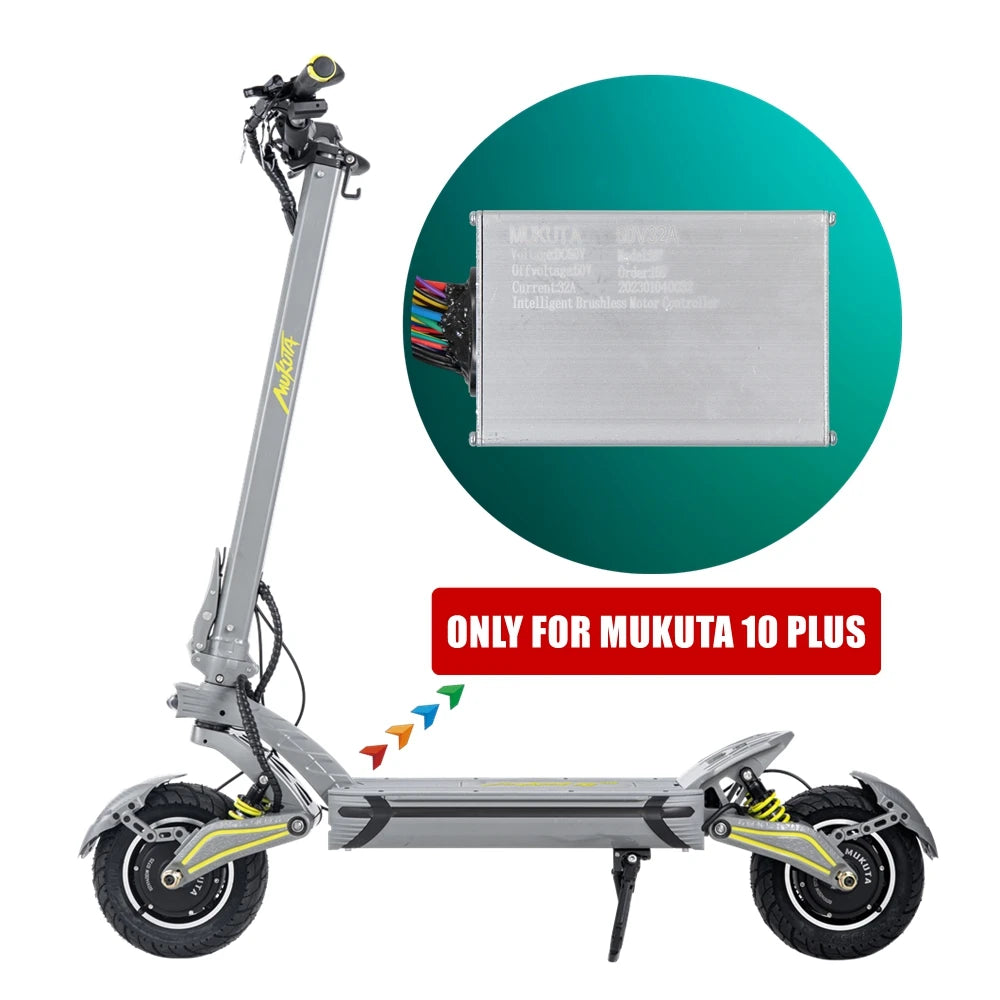 MUKUTA Intelligent Brushless Controller for MUKUTA 10Plus 10 PLUS Electric Scooter Integrated 2 in 1 for Both Front & Rear Motor
