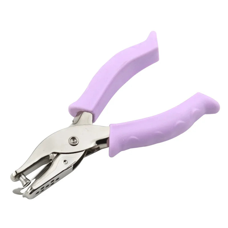 6mm Hand-Held Single Hole Punch Pliers DIY Loose-Leaf Paper Office Home Punch Tool New Style for Business  Industrial Use